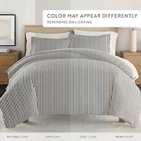 Casual Comfort Premium Ultra Soft Ribbon Pattern Duvet Cover Set