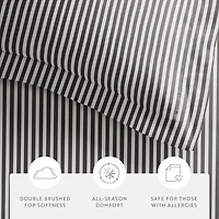 Casual Comfort Premium Ultra Soft Ribbon Pattern Duvet Cover Set