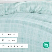 Casual Comfort™ Premium Ultra Soft Thatch Pattern Duvet Cover Set