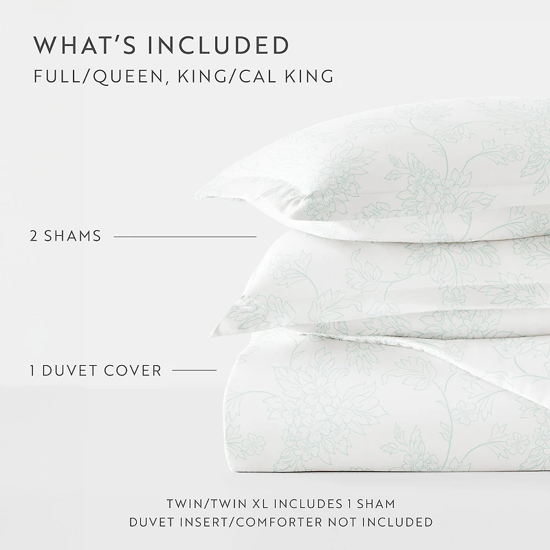 Casual Comfort™ Premium Ultra Soft Vine Pattern Duvet Cover Set