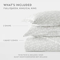 Casual Comfort Premium Ultra Soft Wheatfield Pattern Duvet Cover Set
