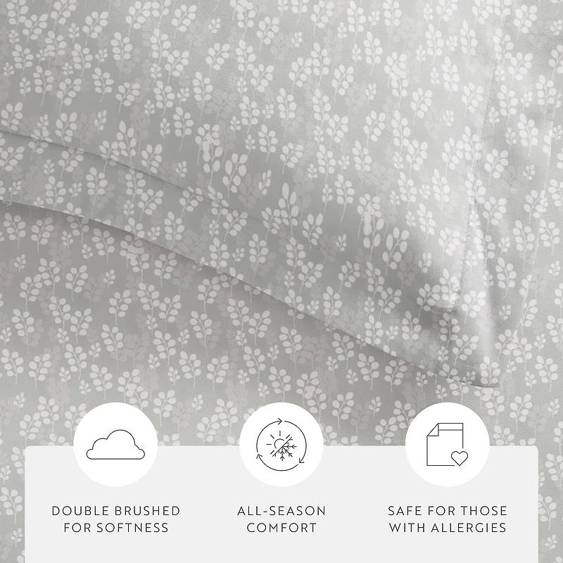 Casual Comfort Premium Ultra Soft Wheatfield Pattern Duvet Cover Set