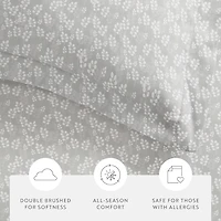 Casual Comfort Premium Ultra Soft Wheatfield Pattern Duvet Cover Set