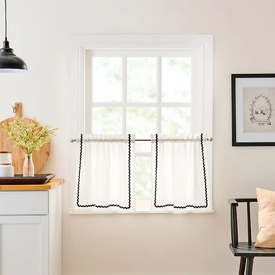 CURTIANWORKS Rita 2-pc. Rod Pocket Window Tier