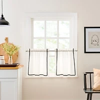 CURTIANWORKS Rita 2-pc. Rod Pocket Window Tier