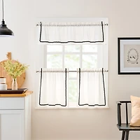 CURTIANWORKS Rita 2-pc. Rod Pocket Window Tier