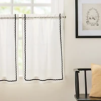 CURTIANWORKS Rita 2-pc. Rod Pocket Window Tier