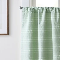 CURTIANWORKS Bridge 2-pc. Rod Pocket Window Tier