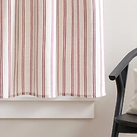 CURTIANWORKS Banner Stripe 3-pc. Rod Pocket Kitchen Curtains & Drapes Window Set
