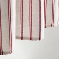 CURTIANWORKS Banner Stripe 3-pc. Rod Pocket Kitchen Curtains & Drapes Window Set