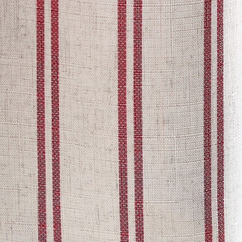 CURTIANWORKS Banner Stripe 3-pc. Rod Pocket Kitchen Curtains & Drapes Window Set