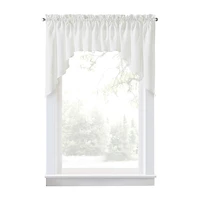 CURTIANWORKS Grace Floral Rod Pocket Valance
