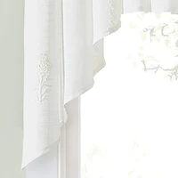 CURTIANWORKS Grace Floral Rod Pocket Valance