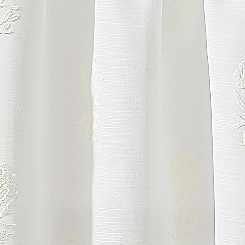 CURTIANWORKS Grace Floral Rod Pocket Valance