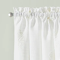 CURTIANWORKS Grace Floral Rod Pocket Valance