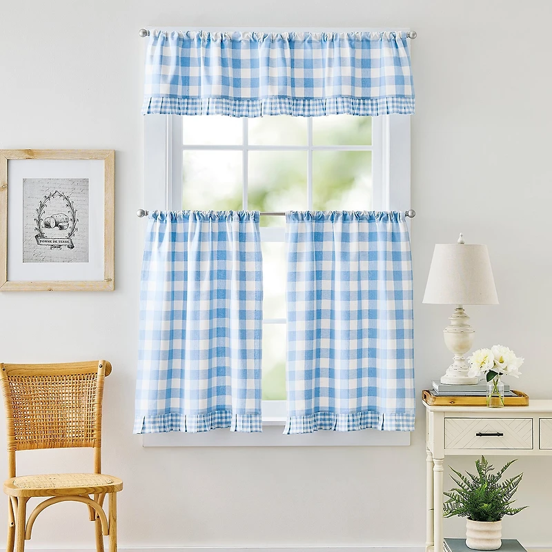 CURTIANWORKS Buffalo Rod Pocket Tailored Valance