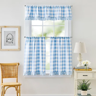 CURTIANWORKS Buffalo Rod Pocket Tailored Valance