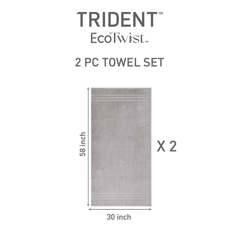 Trident Cotton And Viscose From Bamboo 2-pc. Bath Towel