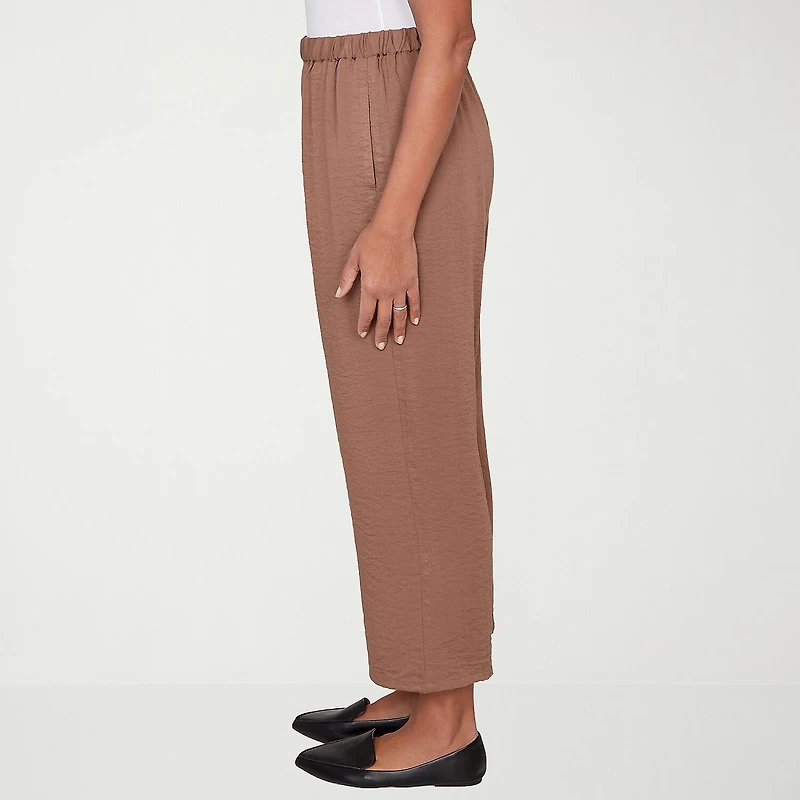 Alfred Dunner Spice Market Womens Straight Ankle Pant