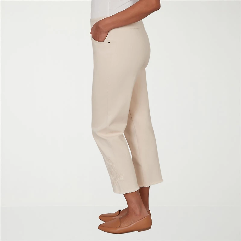 Alfred Dunner Camden Market Womens Straight Mid Rise Pull-On Pant