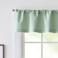 CURTIANWORKS Bridge Rod Pocket Tailored Valance