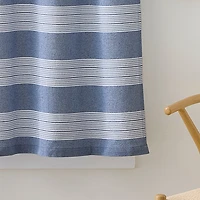 CURTIANWORKS Denim Yarn Dye 2-pc. Rod Pocket Window Tier