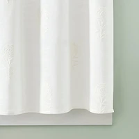 CURTIANWORKS Grace Floral 2-pc. Rod Pocket Window Tier