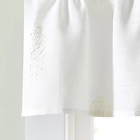 CURTIANWORKS Grace Floral Rod Pocket Tailored Valance