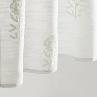 CURTIANWORKS Grace Floral Rod Pocket Tailored Valance