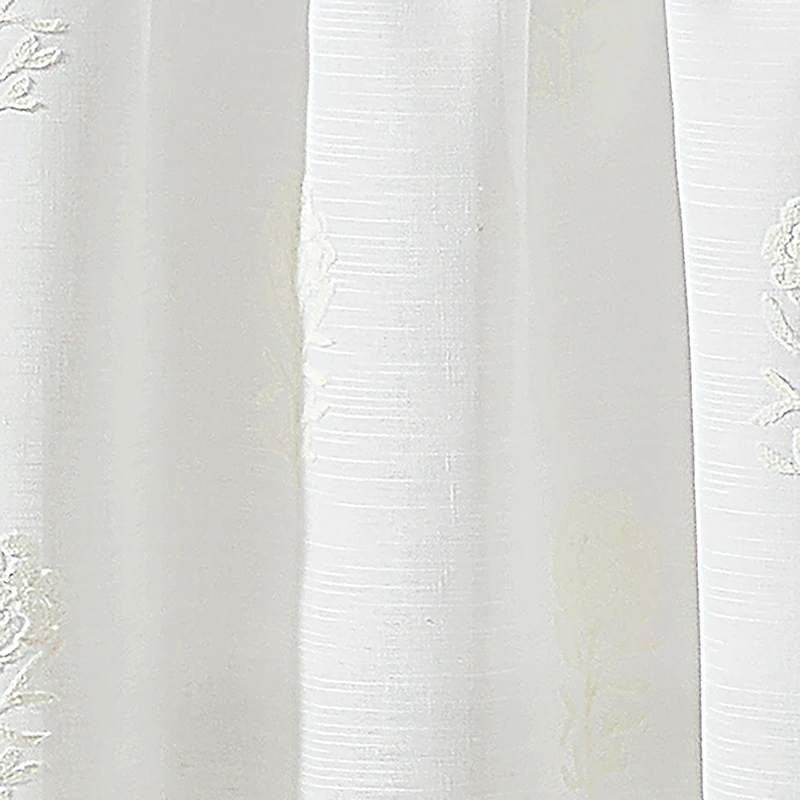 CURTIANWORKS Grace Floral Rod Pocket Tailored Valance