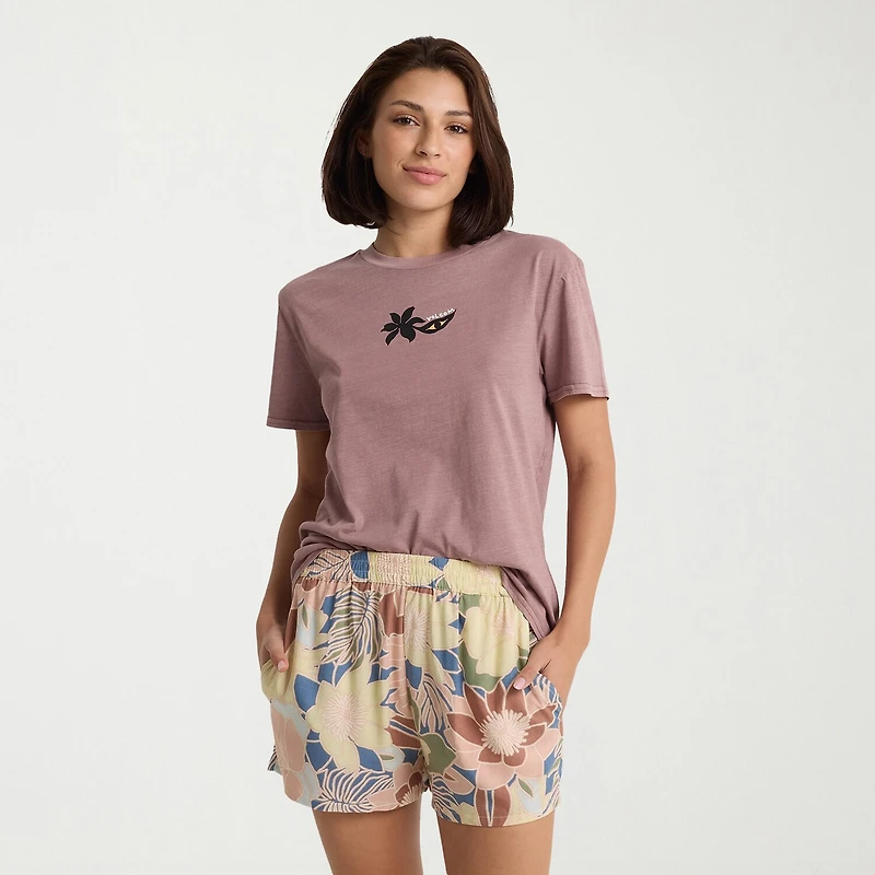 VOLCOM Womens Mid Rise Juniors Pull-On Short