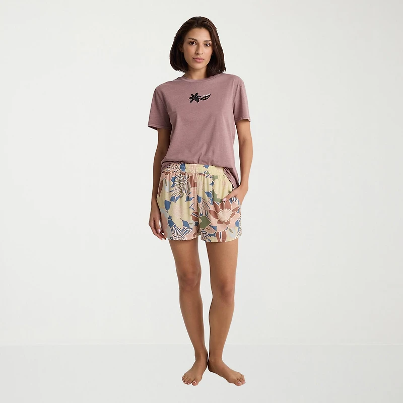 VOLCOM Womens Mid Rise Juniors Pull-On Short