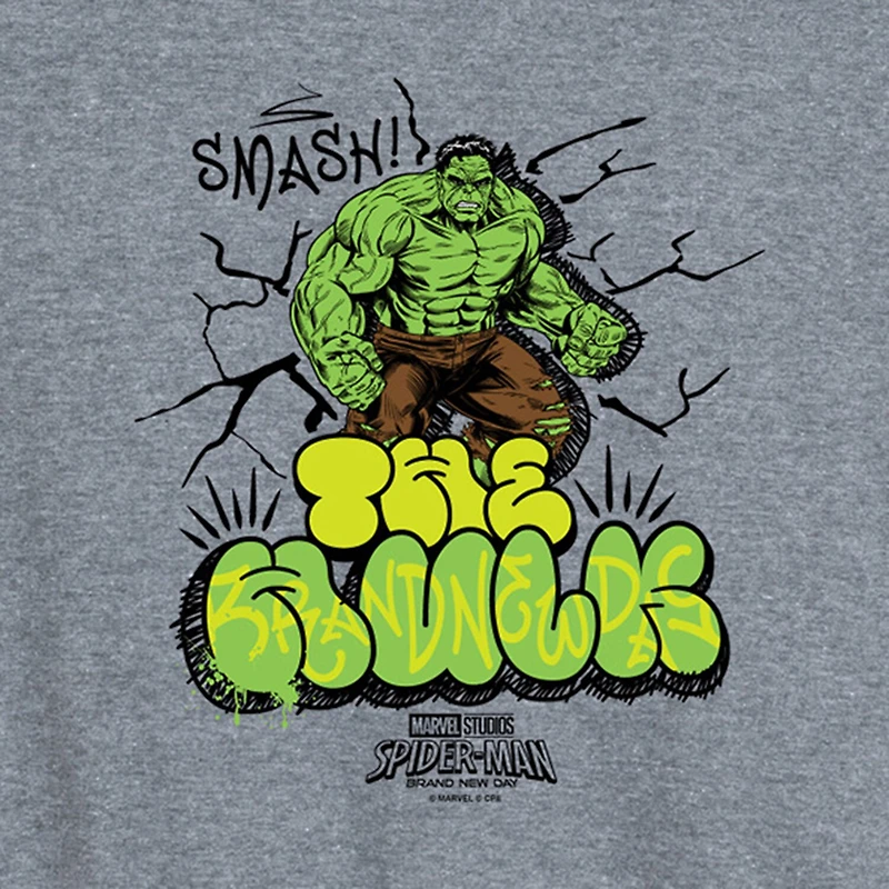 Brand New Day The Hulk Womens Crew Neck Sleeveless Spiderman Tank Top