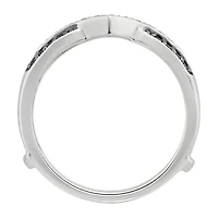 Midnight Black Womens 1/3 CT. T.W. Natural Diamond 14K Gold Ring Guard