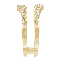 Womens 3/ CT. T.W. Natural White Diamond 14K Gold Ring Guard