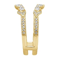 Womens 3/4 CT. T.W. Natural White Diamond 14K Gold Ring Guard