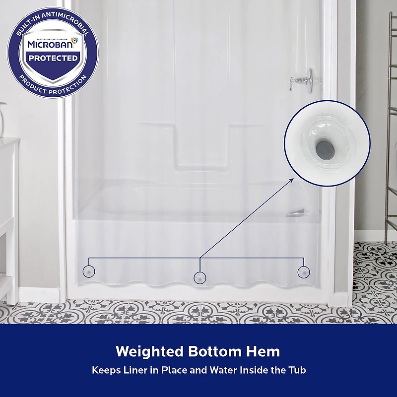 Kenney PEVA. Shower Curtain Liner