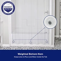Kenney PEVA. Shower Curtain Liner