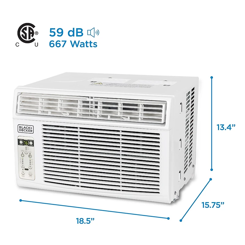 Black+Decker 8000 Btu Ac Window A/C