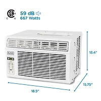 Black+Decker 8000 Btu Ac Window A/C