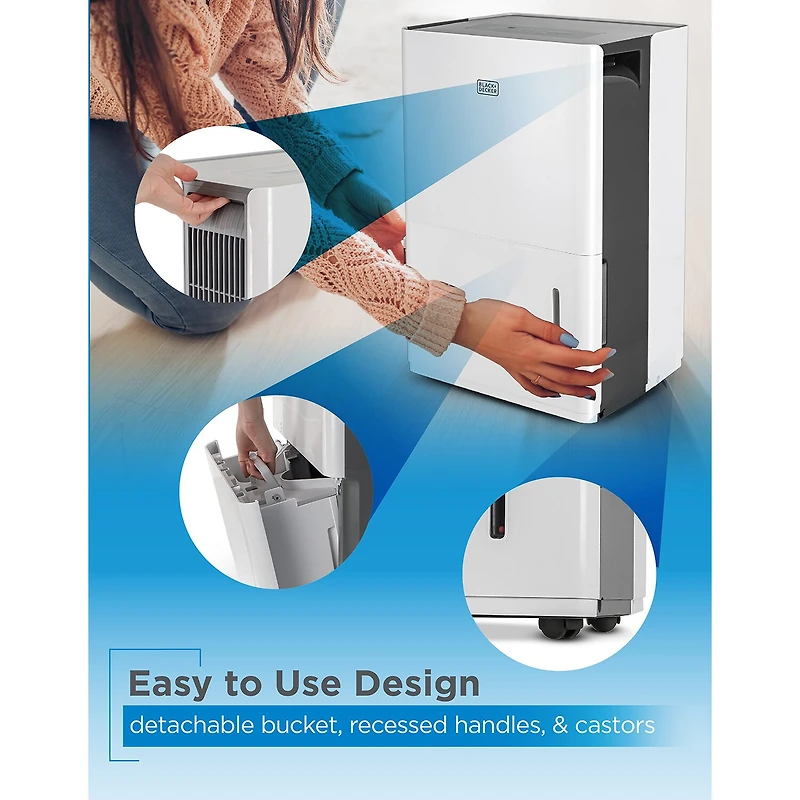 Black+Decker 50p Dehumid Dehumidifier