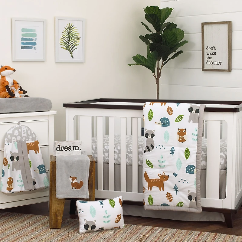Nojo Woodland Friends 8-pc. Crib Bedding Set