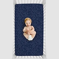 Nojo Super Soft Animal Constellation Crib Sheet