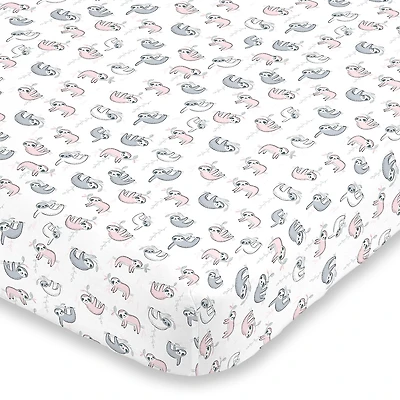 Nojo Super Soft Sloth Crib Sheet