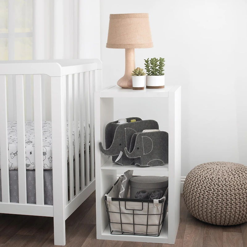 Nojo Little Love By Nojo Elephant 2-pc. Single Compartment Storage Bin