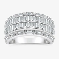 (I / I1) Womens 2 CT. T.W. Lab Grown White Diamond 10K Gold Anniversary Band
