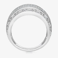 (I / I1) Womens 2 CT. T.W. Lab Grown White Diamond 10K Gold Anniversary Band