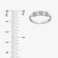 Personalized Block Name Ring