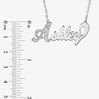 Personalized Diamond-Accent Sterling Silver Nameplate Necklace