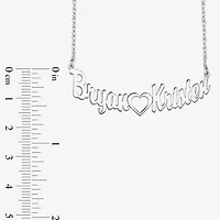 Personalized Sterling Silver Couples Name Necklace